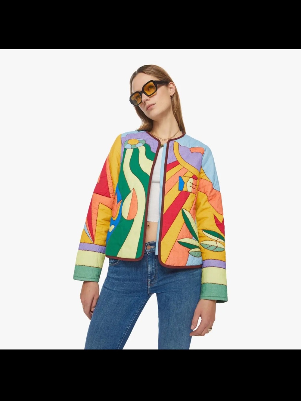 Mother The On-The-Fringe Quilted Jacket God’s eye on the prize Hippie Bohemian